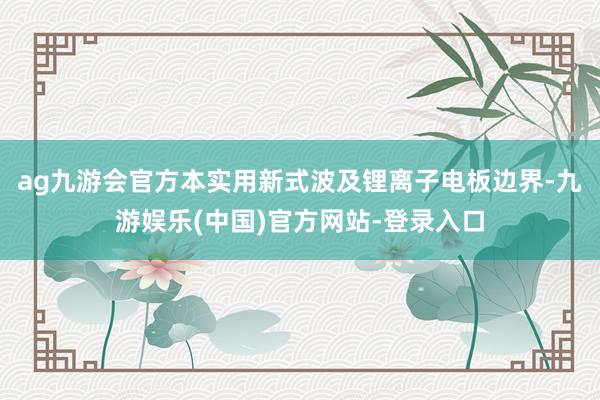 ag九游会官方本实用新式波及锂离子电板边界-九游娱乐(中国)官方网站-登录入口